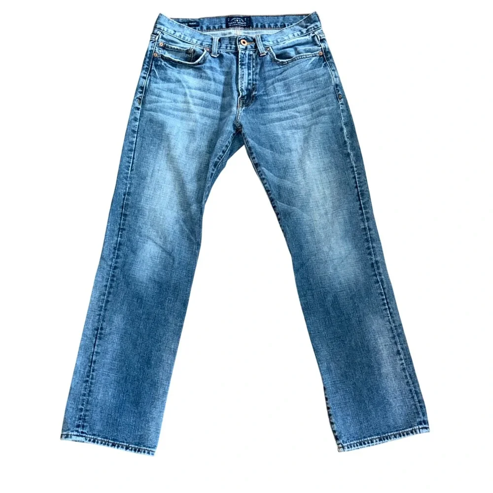 Lucky Brand 363 Vintage Straight Jeans Mens 30x30 Blue Medium Wash Denim